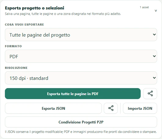 Centro di esportazione di chicCanva