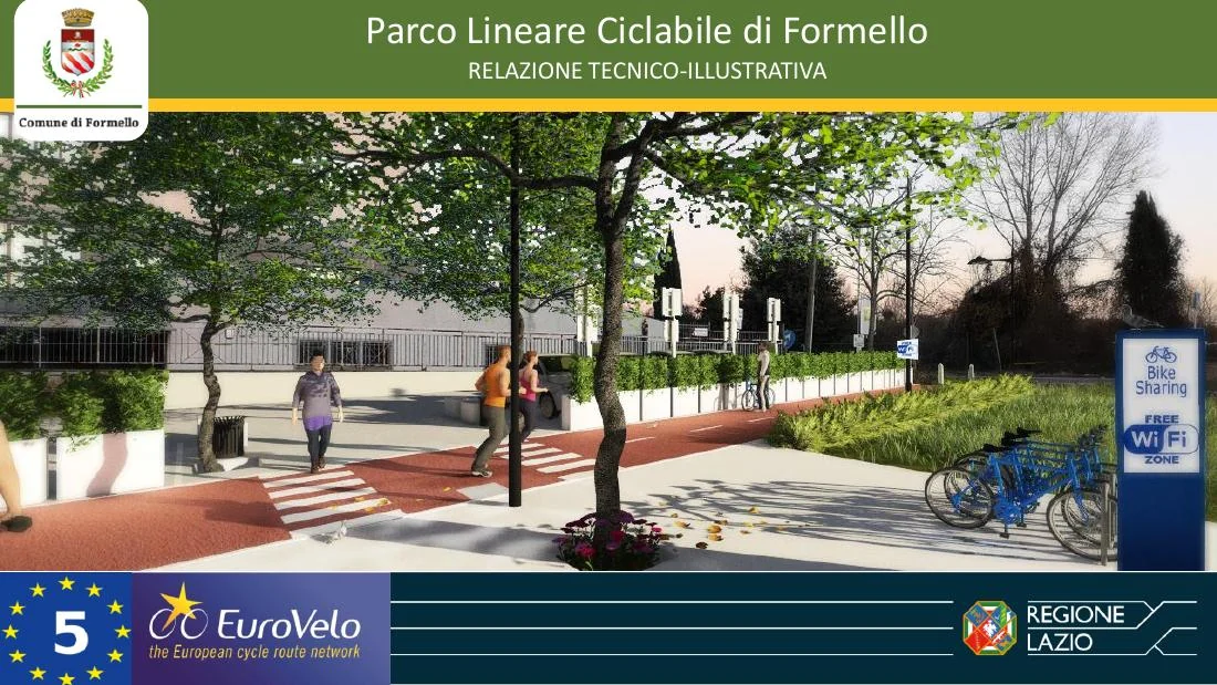 Visuale editoriale per Parco lineare di Formello