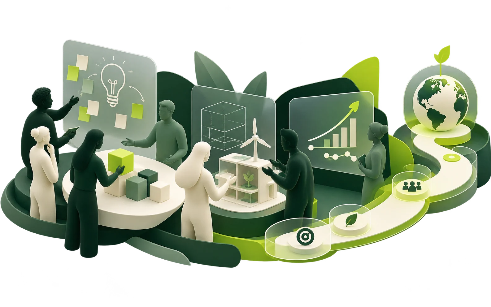 Visuale editoriale per Innovazione sociale
