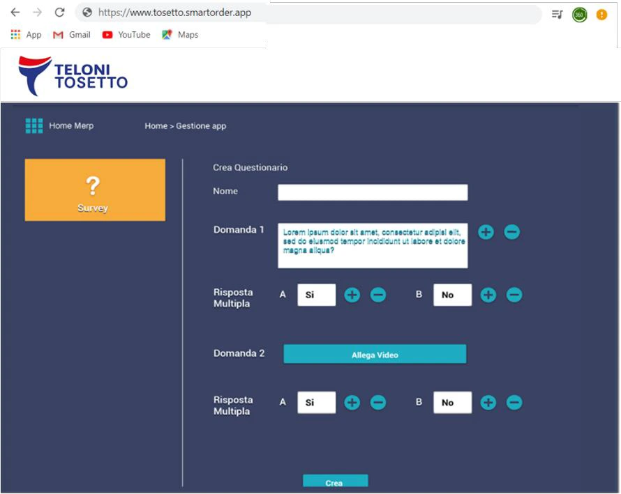 SmartOrder360 form editor mockup